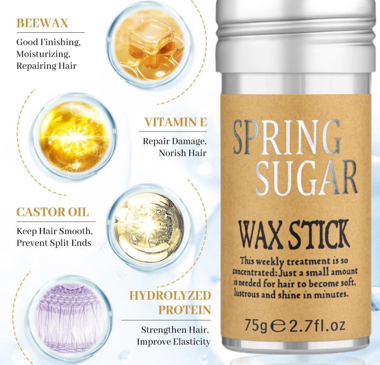 Hair Wax with Brush