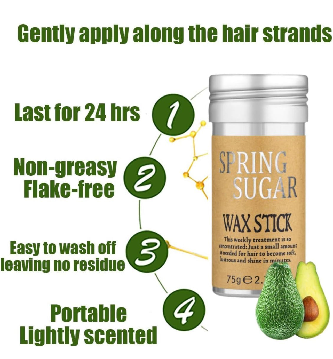 Hair Wax with Brush