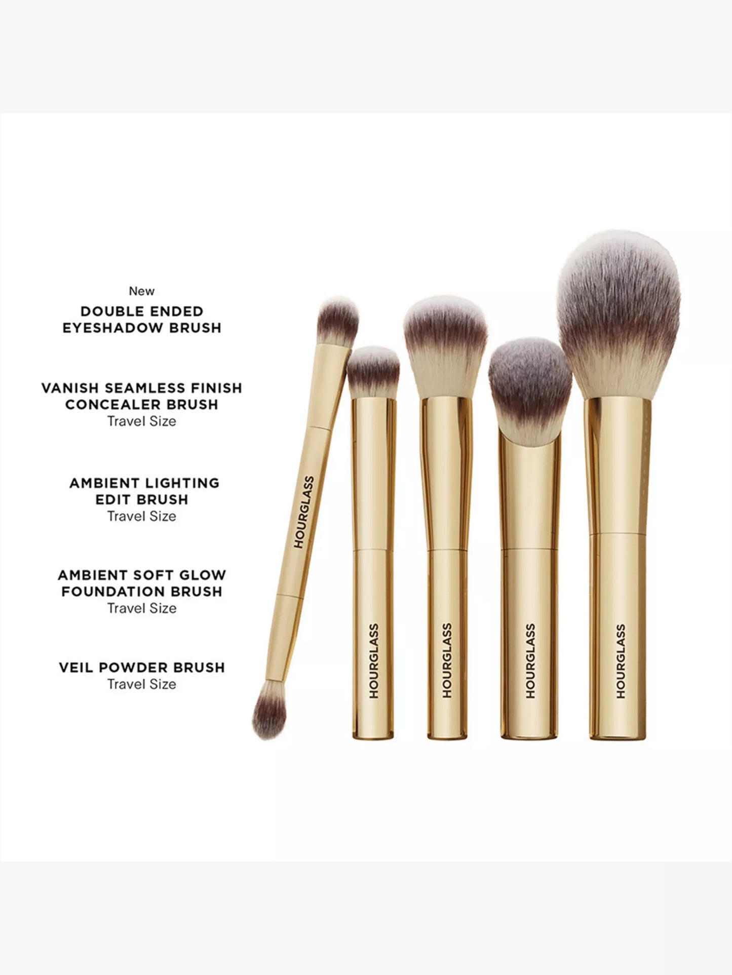 Hourglass Face and Eye Travel Brush Set