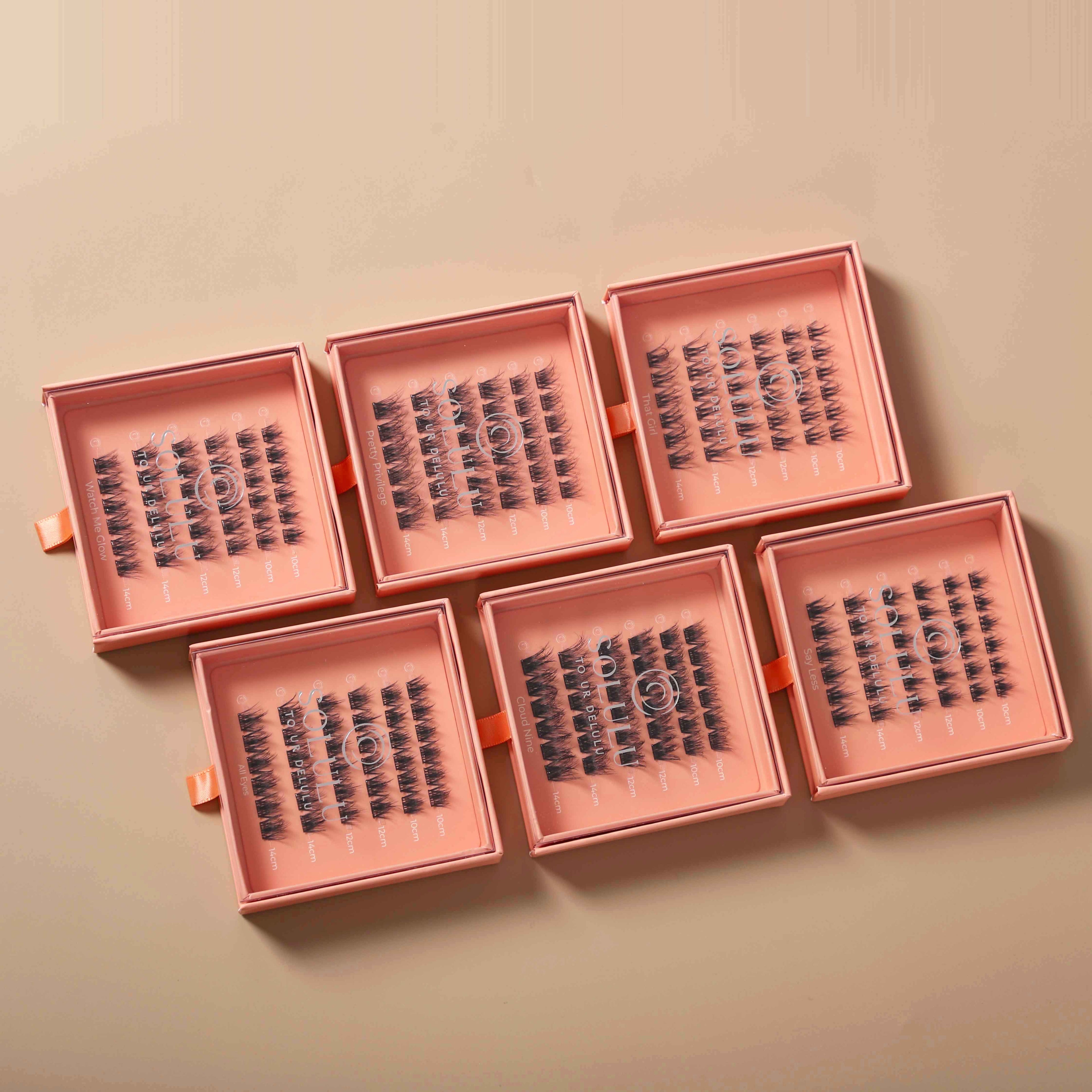 Solulu Pre-Glued Lash Bundle – The Full Collection 🎀