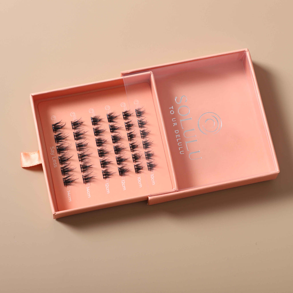 Solulu Pre-Glue Lashes Clusters - Say Less