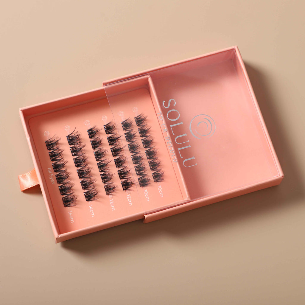 Solulu Pre-Glue Lashes Clusters - All Eyes