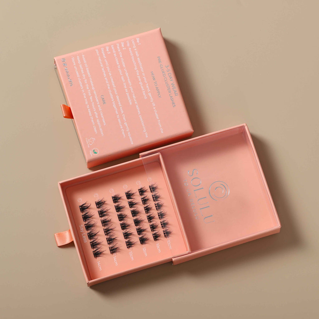 Solulu Pre-Glue Lashes Clusters - Say Less