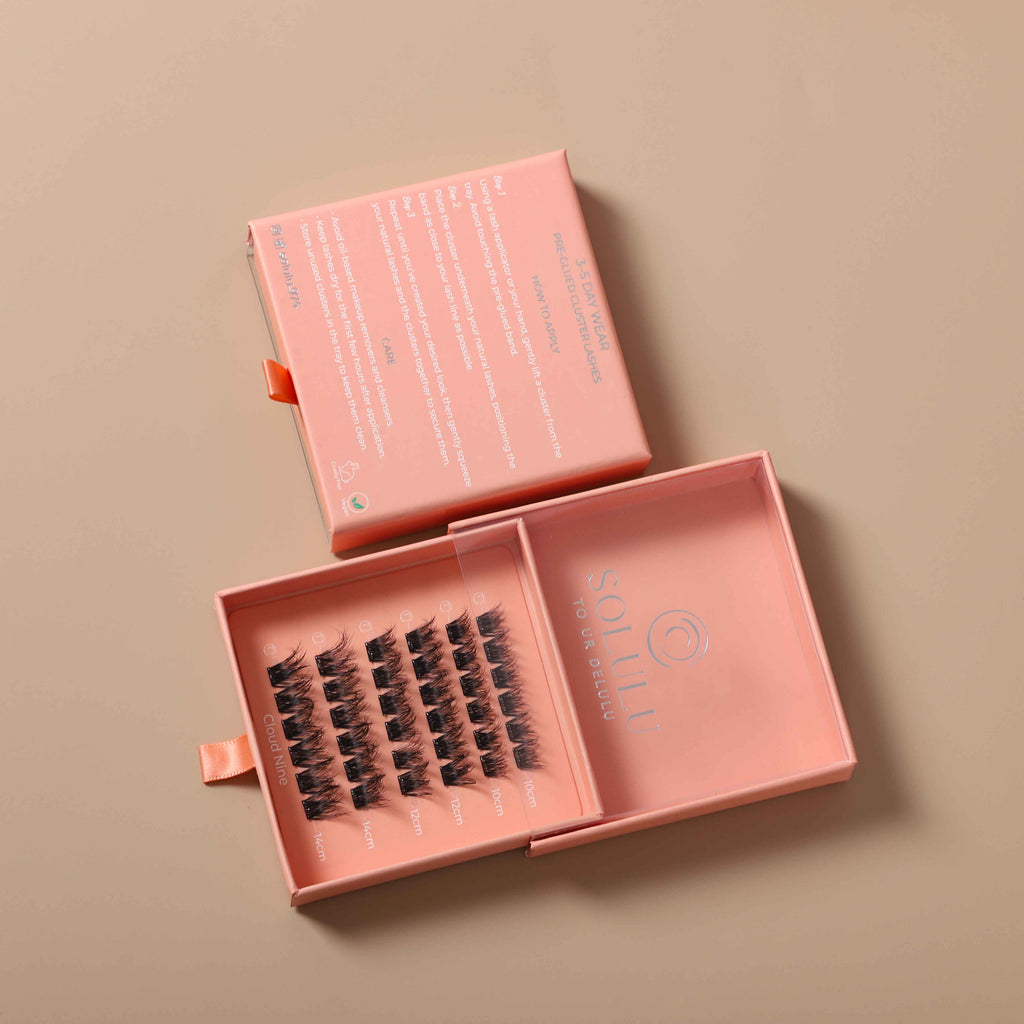 Solulu Pre-Glue Lashes Clusters - Cloud Nine