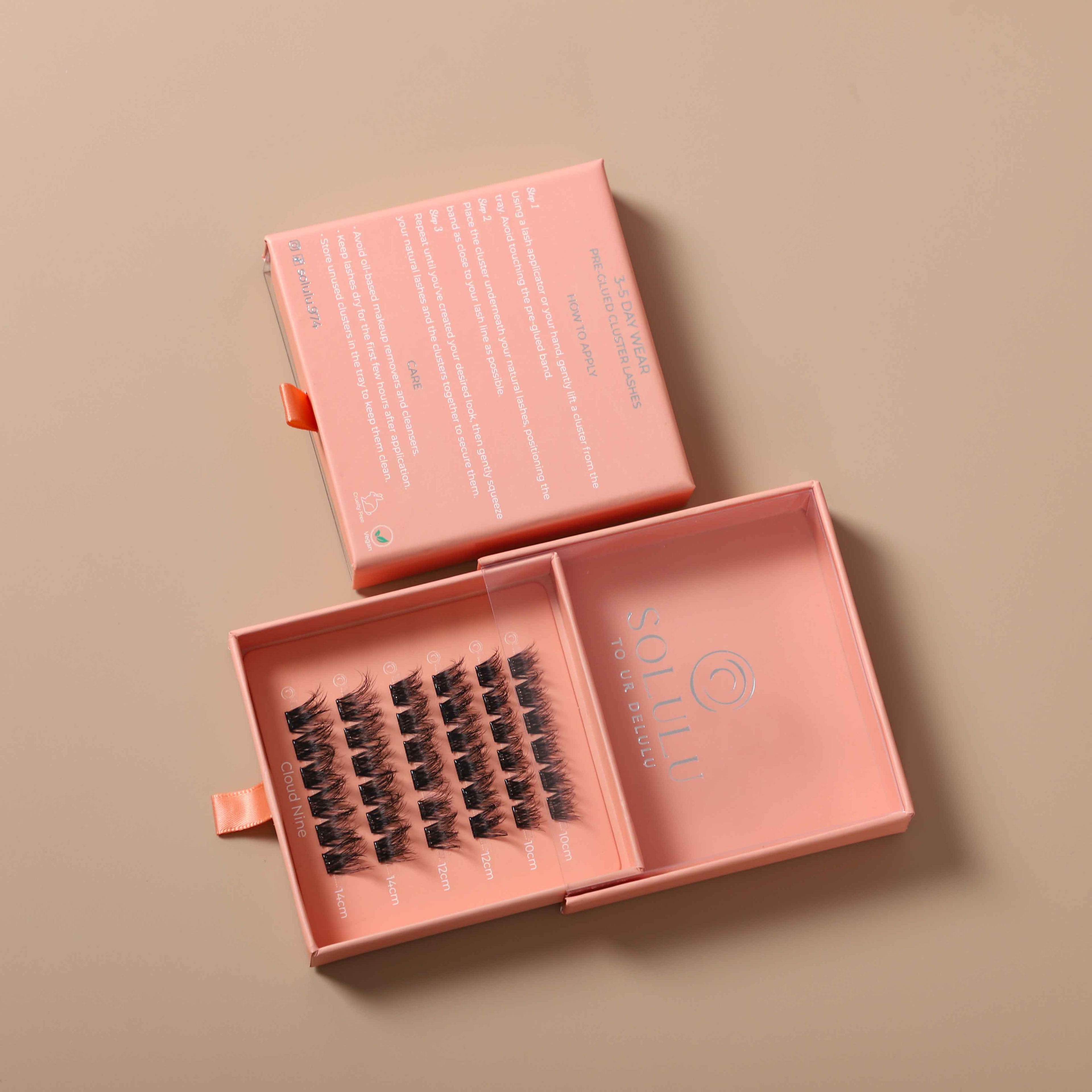 Solulu Pre-Glue Lashes Clusters - Cloud Nine