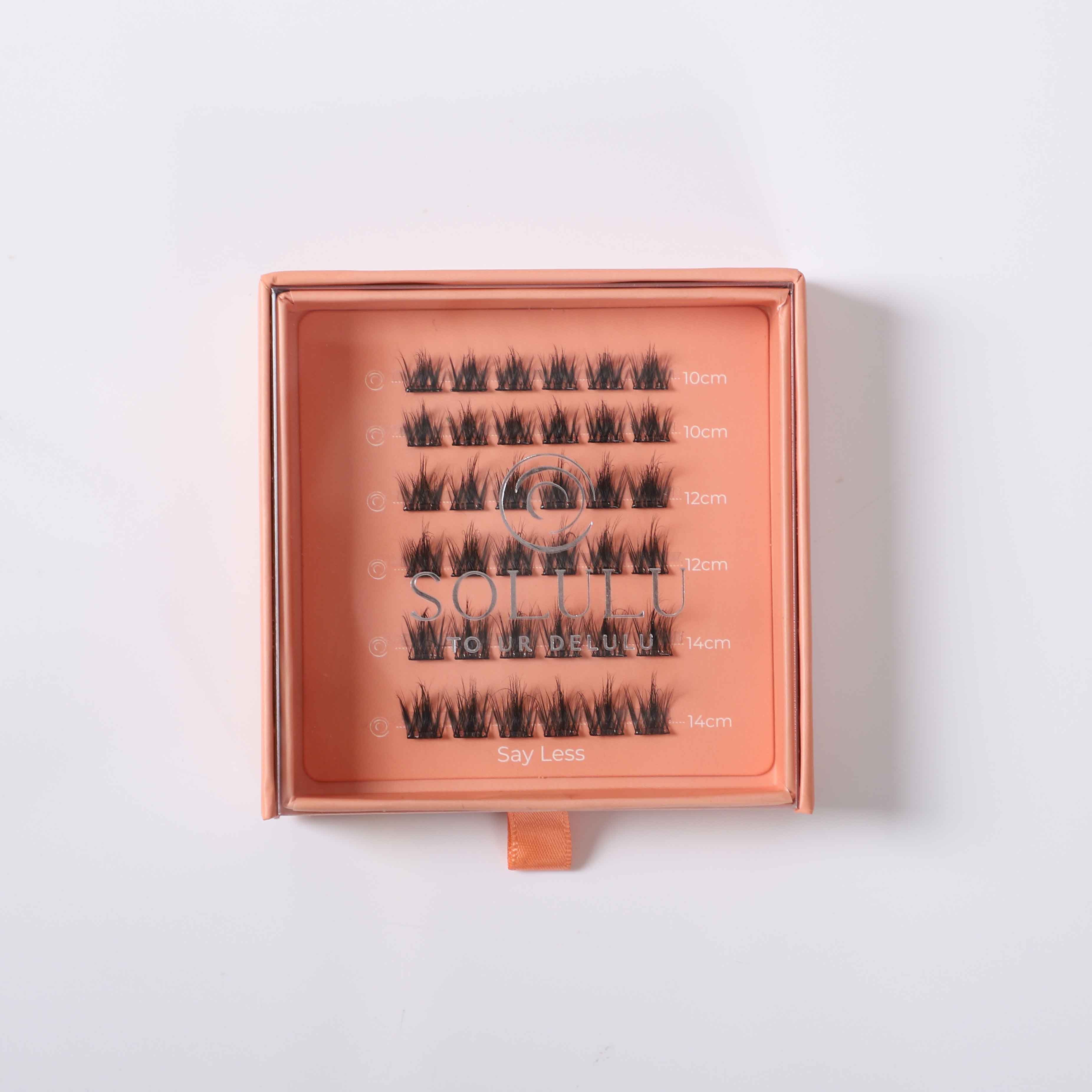 Solulu Pre-Glue Lashes Clusters - Say Less