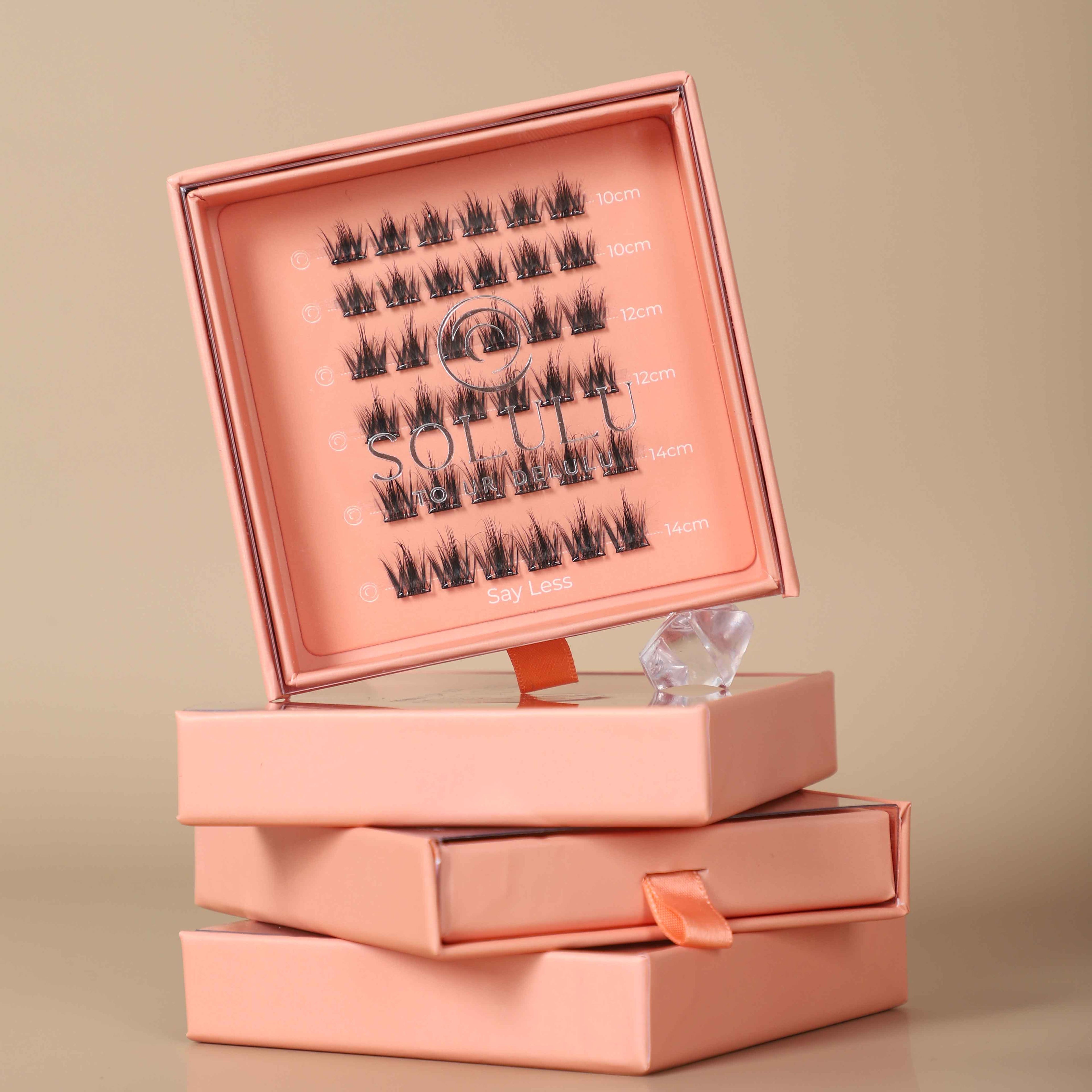 Solulu Pre-Glue Lashes Clusters - Say Less