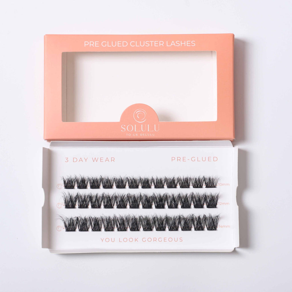 Solulu Pre-Glue Lashes Clusters - Cloud Nine old packaging