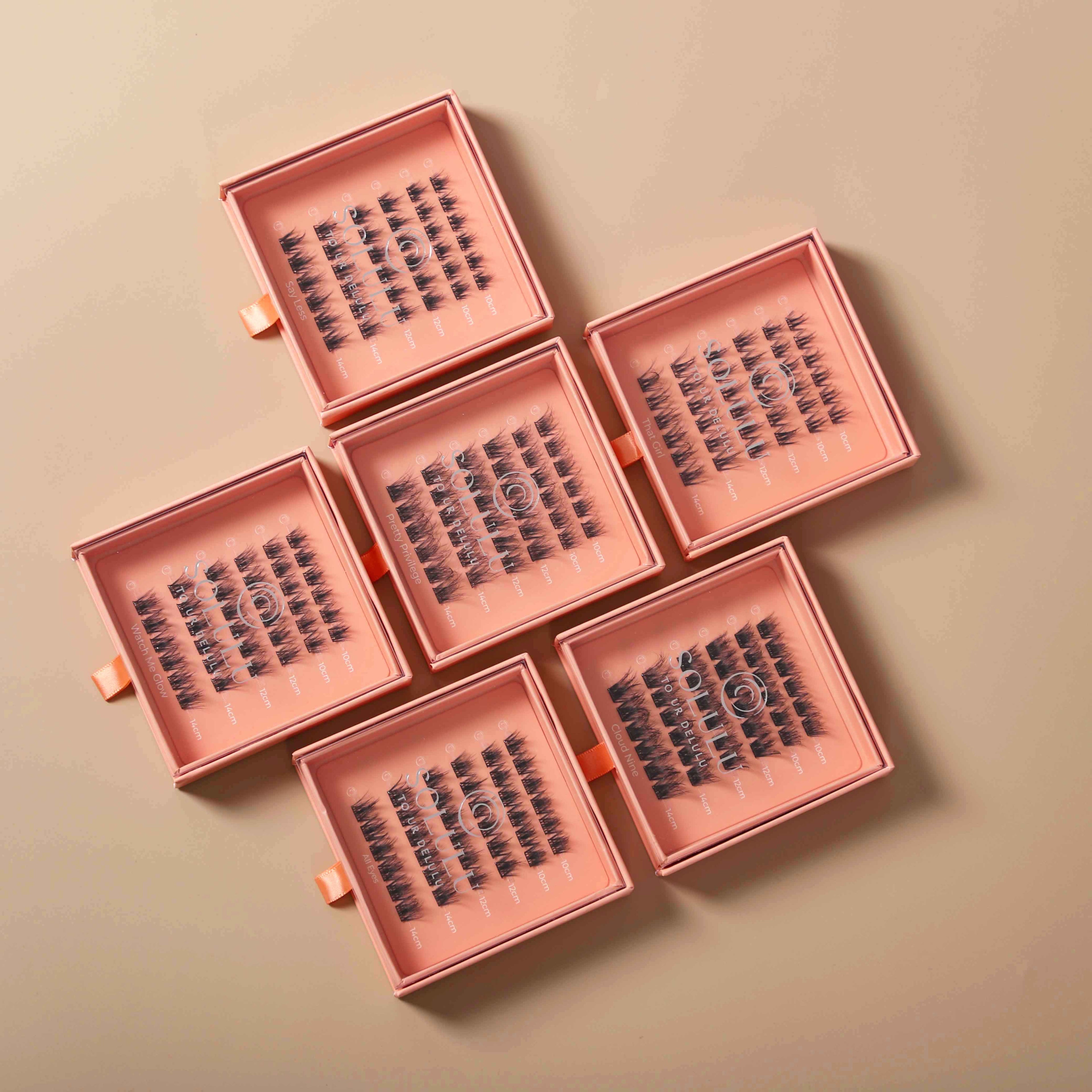 Solulu Pre-Glued Lash Bundle – The Full Collection 🎀