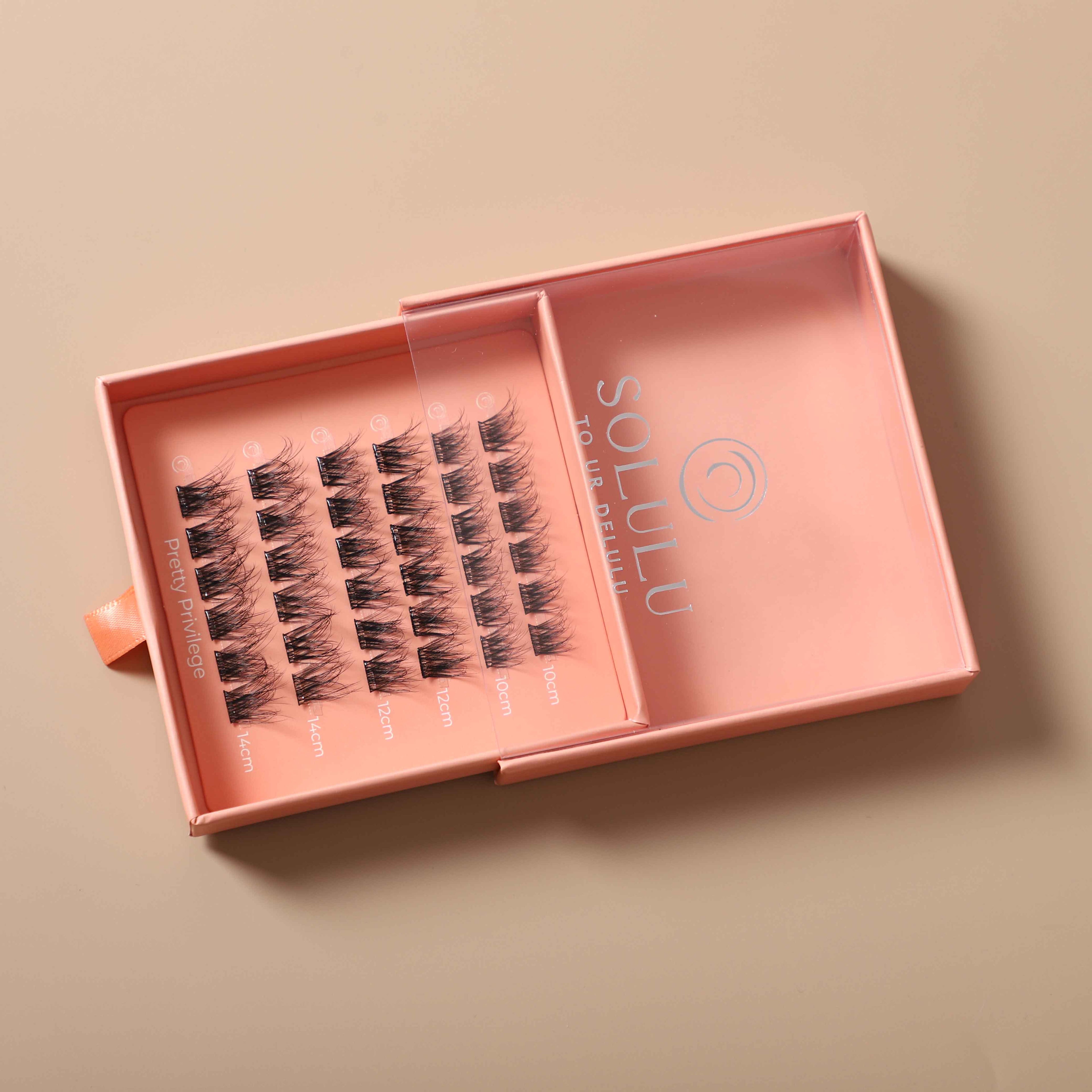Solulu Pre-Glue Lashes Clusters - Pretty Privilege