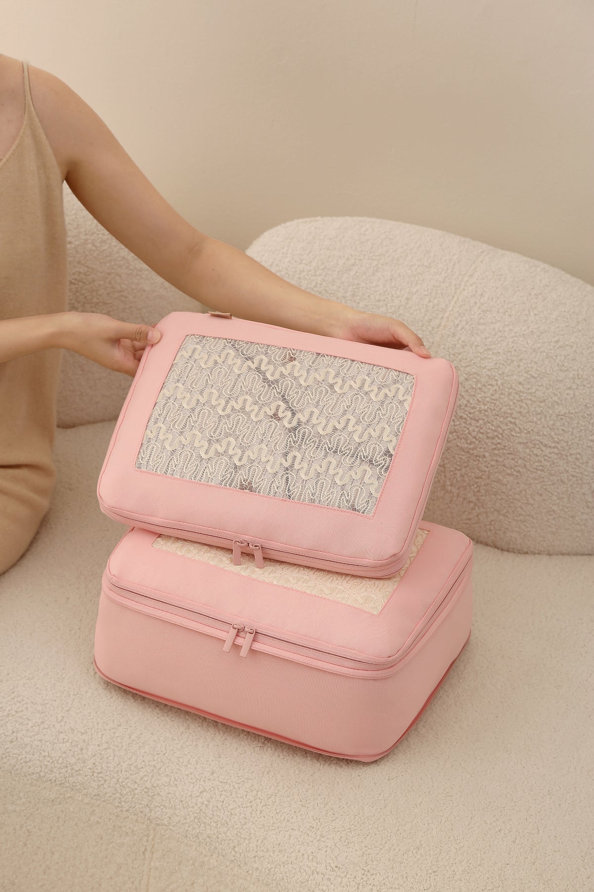 Keep it Together Packing Cubes - Dusty Pink