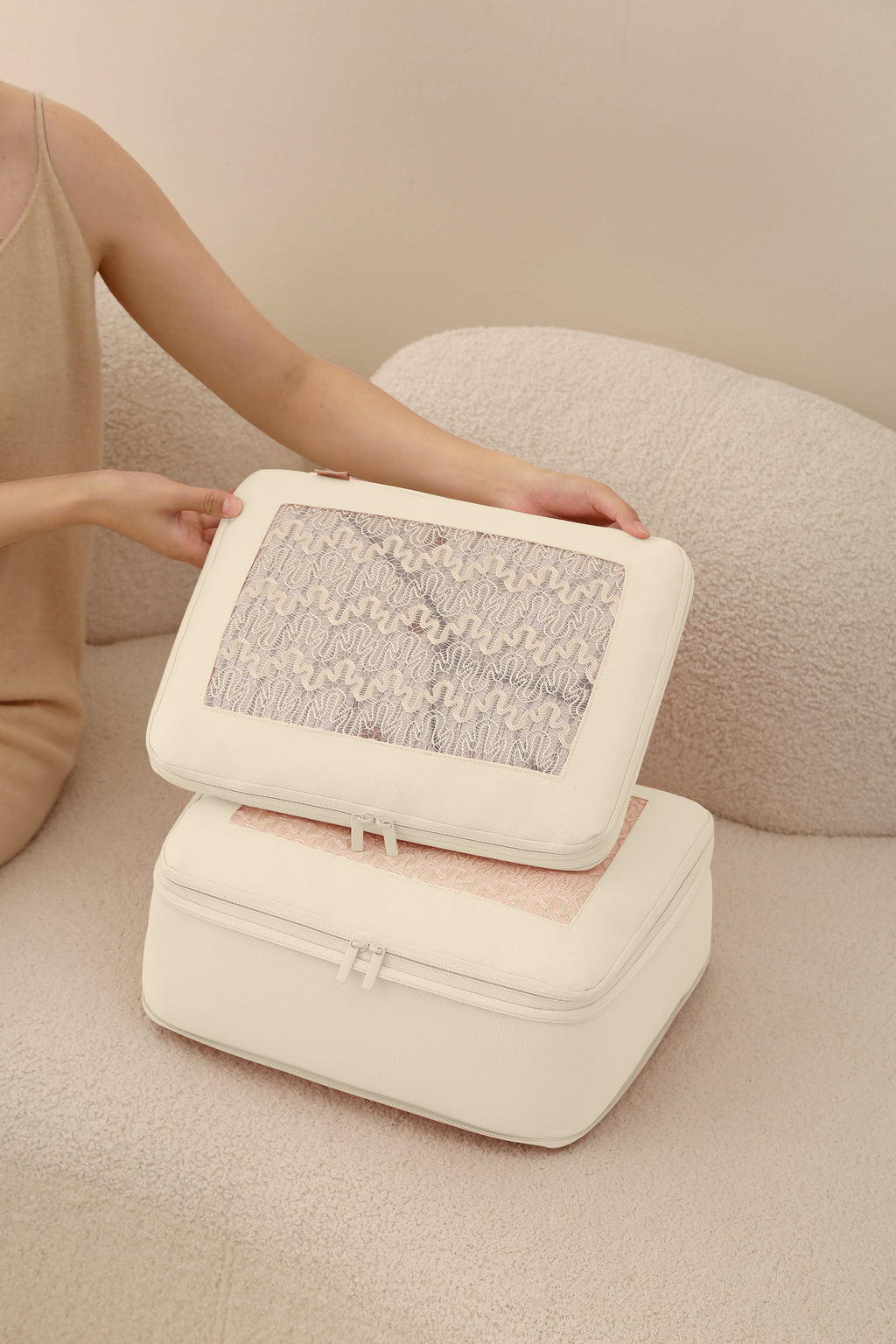 Keep it Together Packing Cubes - Vanilla