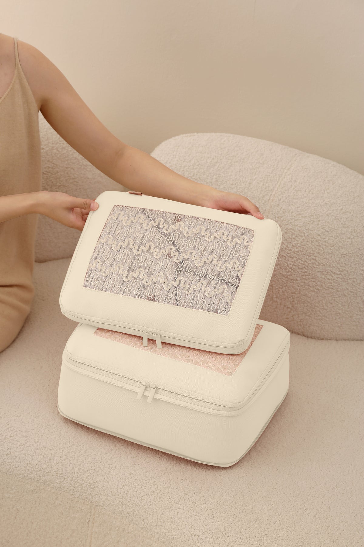 Keep it Together Packing Cubes - Vanilla