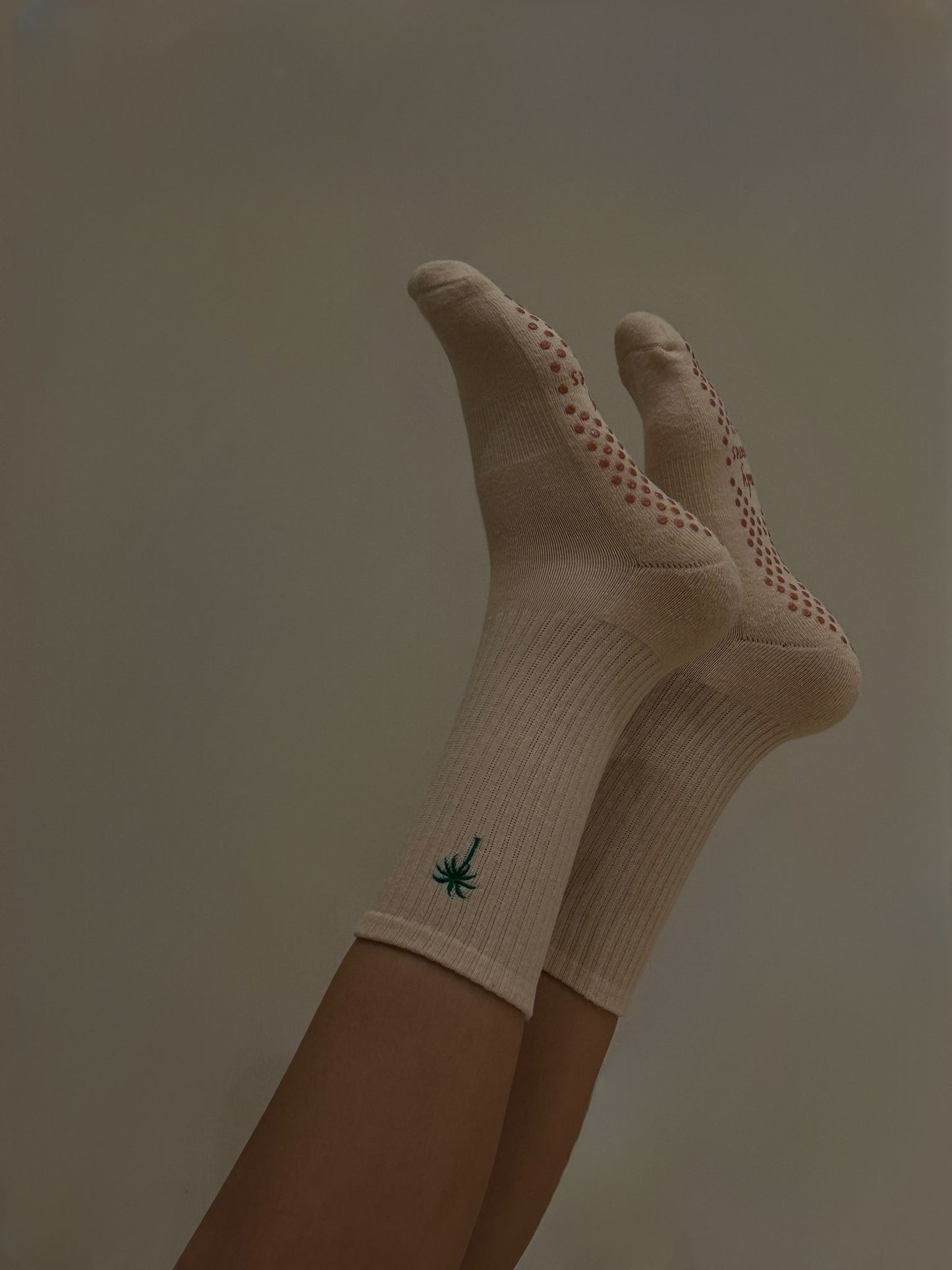 Palm Tree Pilates Socks