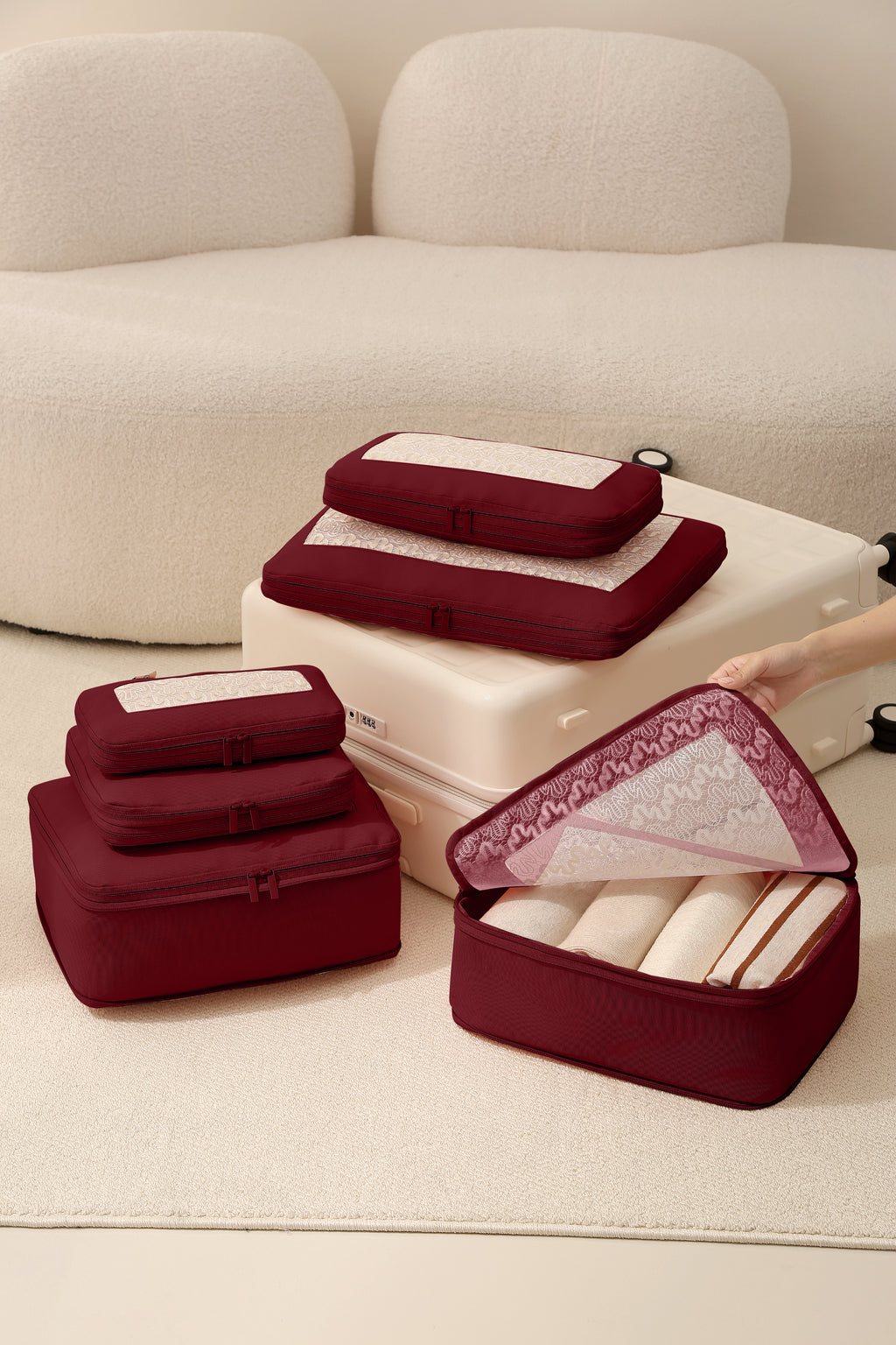 Keep it Together Packing Cubes - Cherry Cola