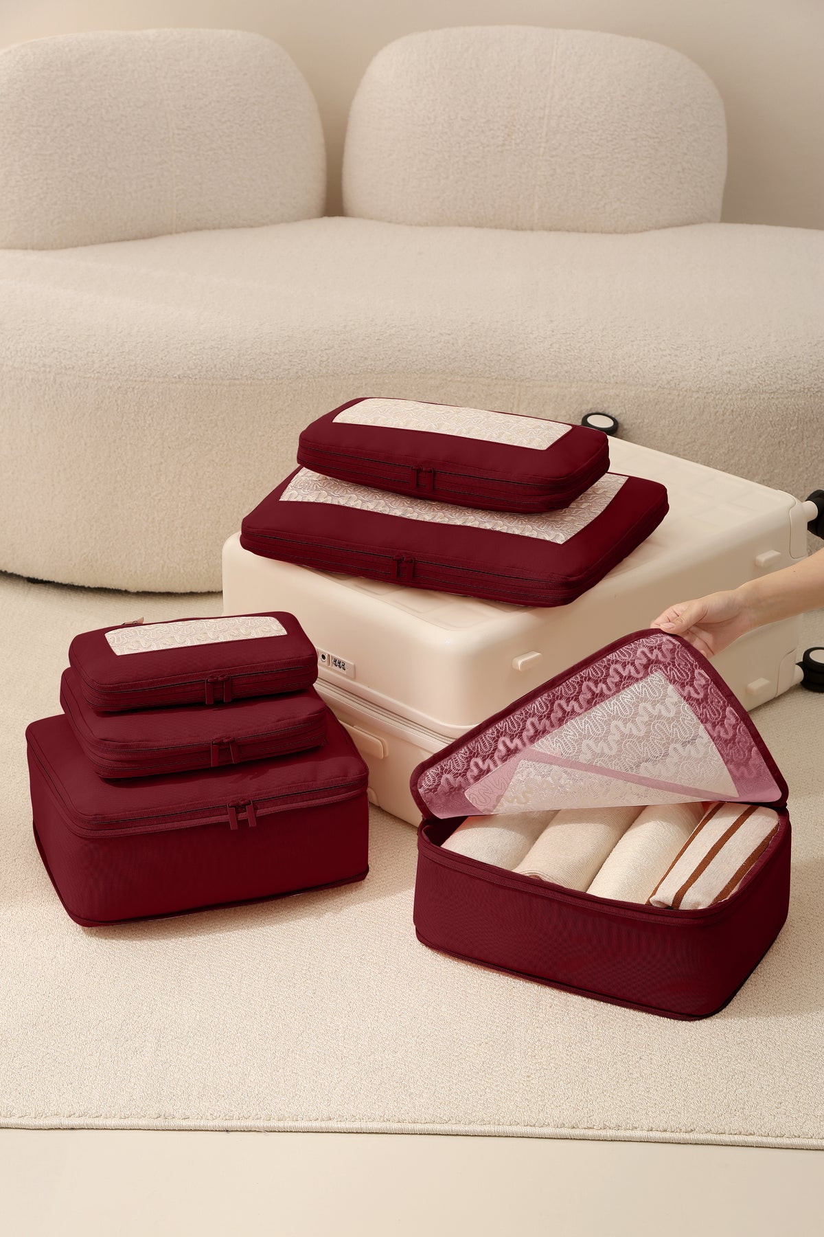 Keep it Together Packing Cubes - Cherry Cola
