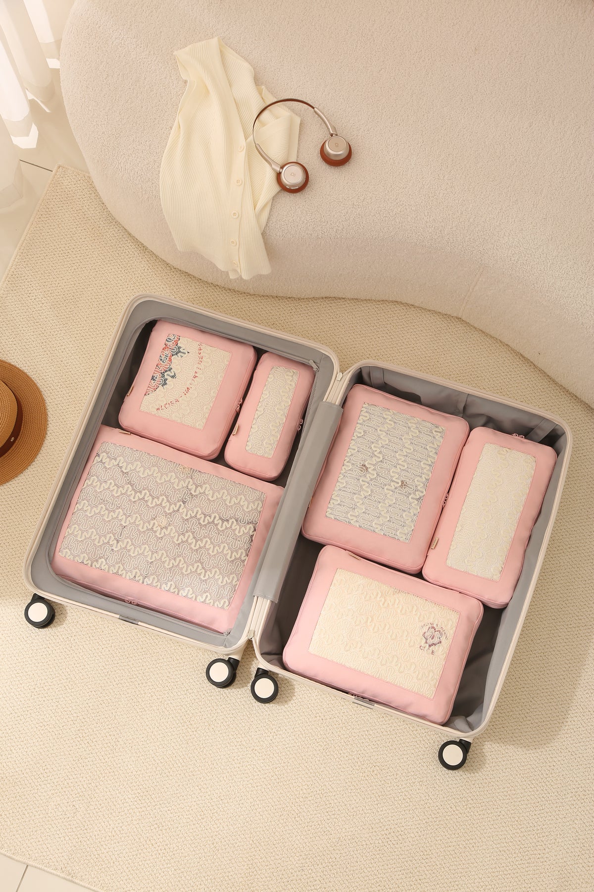 Keep it Together Packing Cubes - Dusty Pink