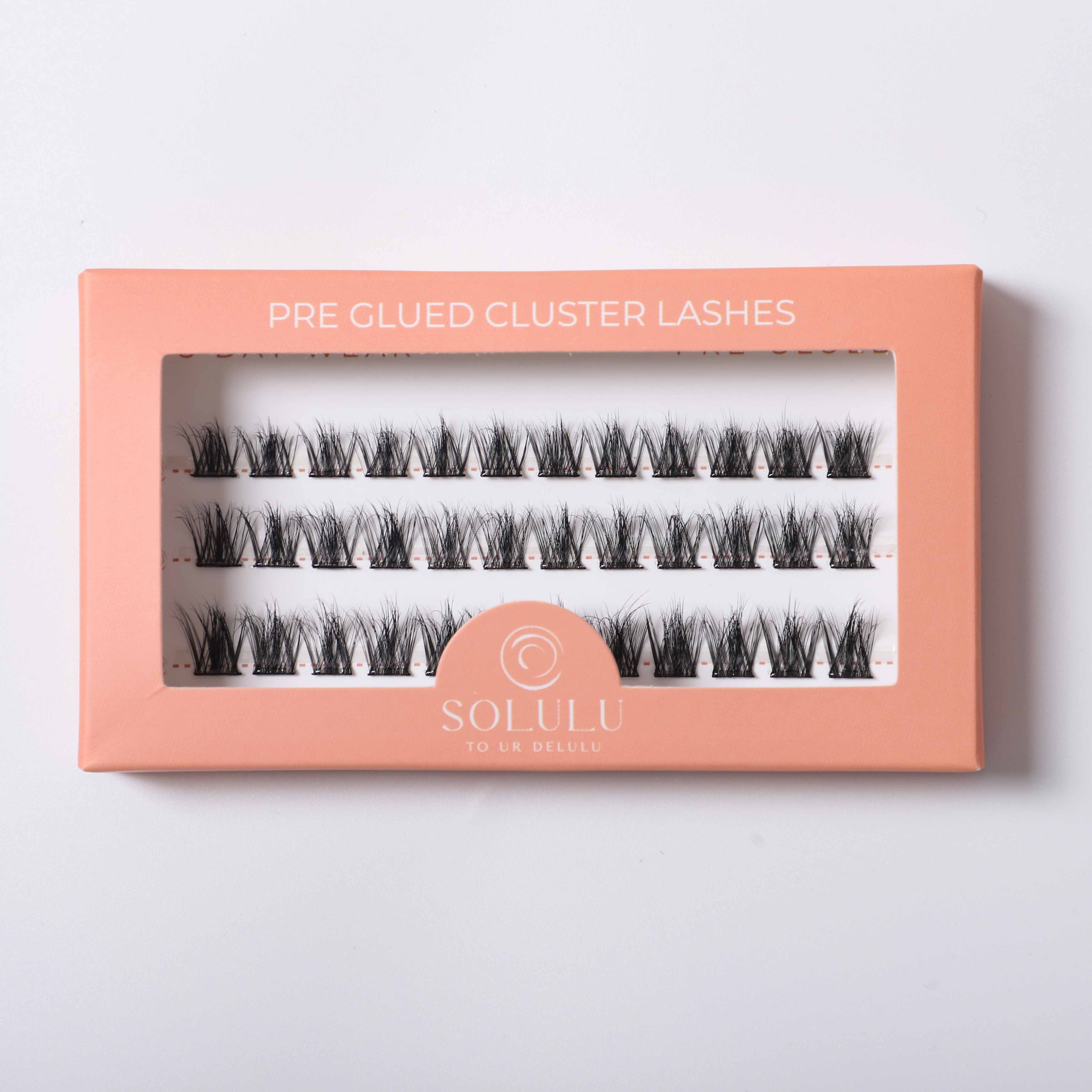 Solulu Pre-Glue Lashes Clusters - Watch Me Glow