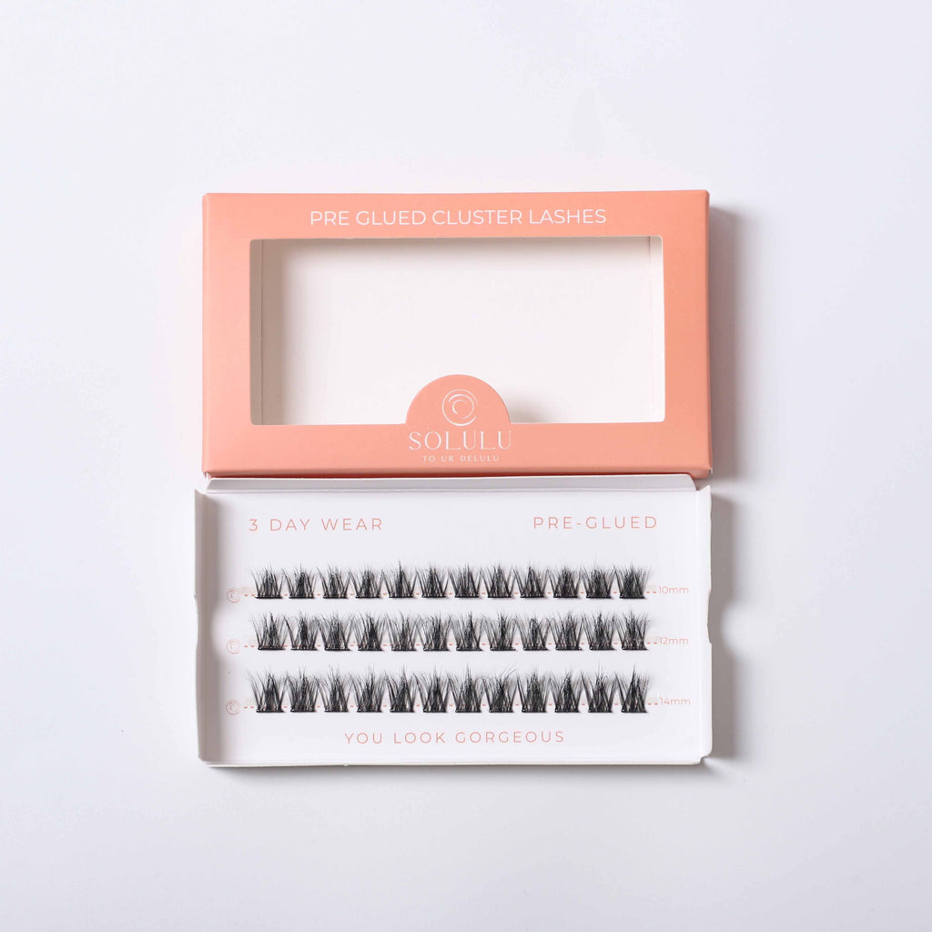 Solulu Pre-Glue Lashes Clusters - Watch Me Glow
