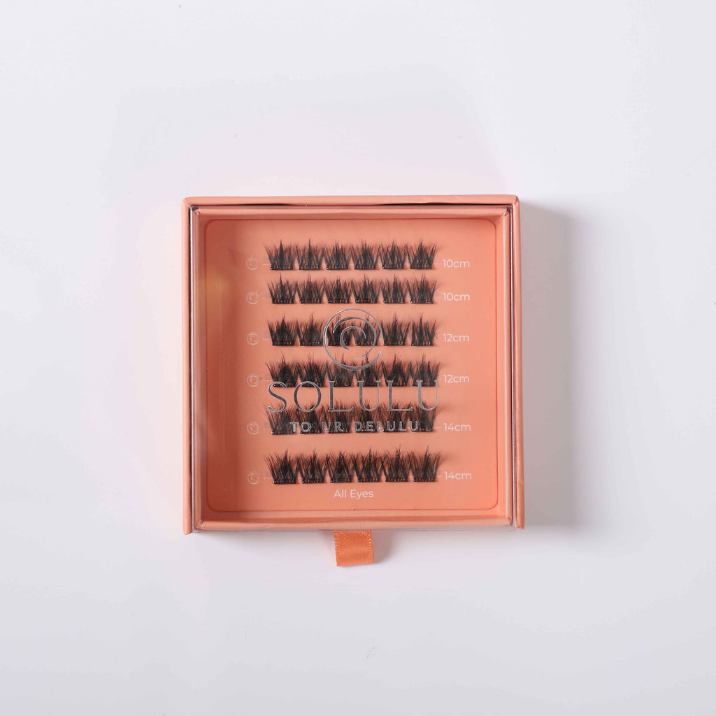 Solulu Pre-Glue Lashes Clusters - All Eyes