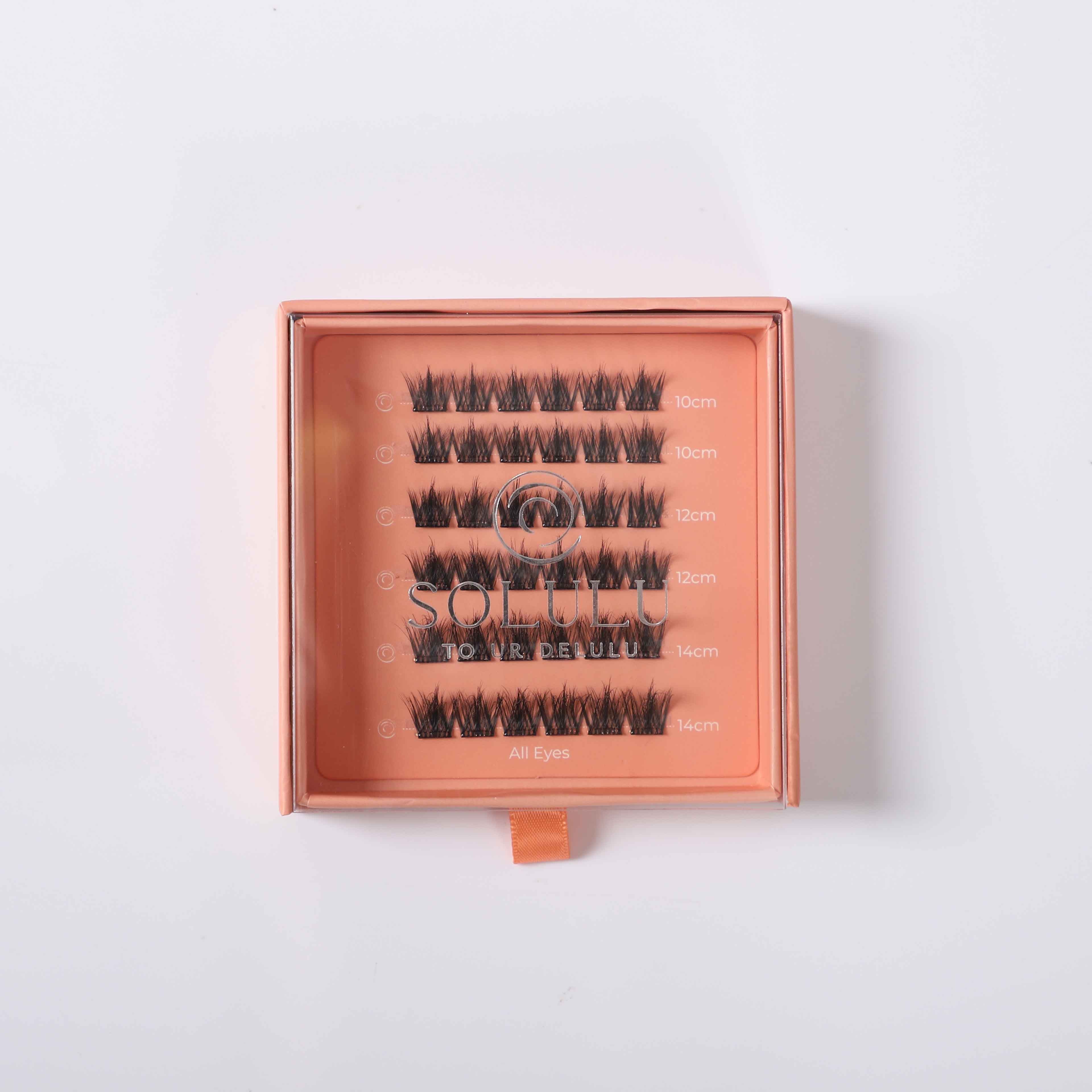 Solulu Pre-Glue Lashes Clusters - All Eyes