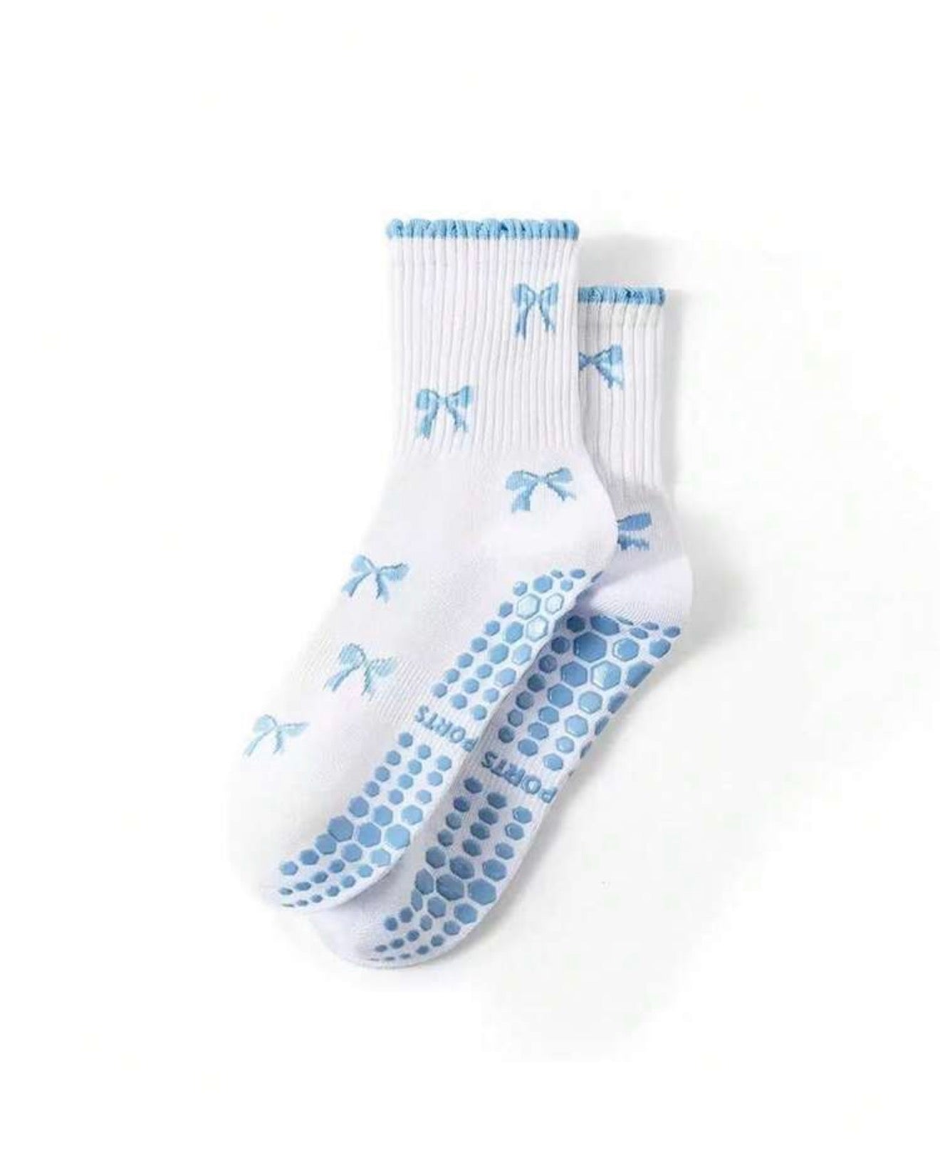 Bow Pilates Socks