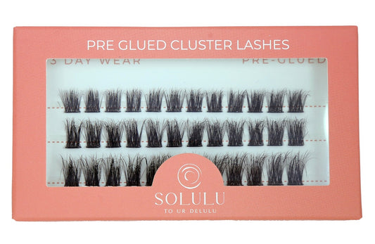 Solulu Pre-Glue Lashes Clusters - After Midnight