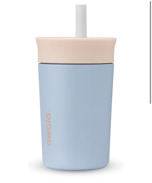 Owala Tan and Blue (15oz) Stainless steal
