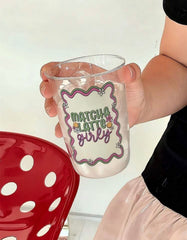 Matcha Latte Girly glass