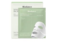 BIODANCE Refreshing Sea kelp Real Deep Mask, Overnight Hydrogel Mask, Calming, Oil & Sebum Control, Blemish Care, Korean Skincare