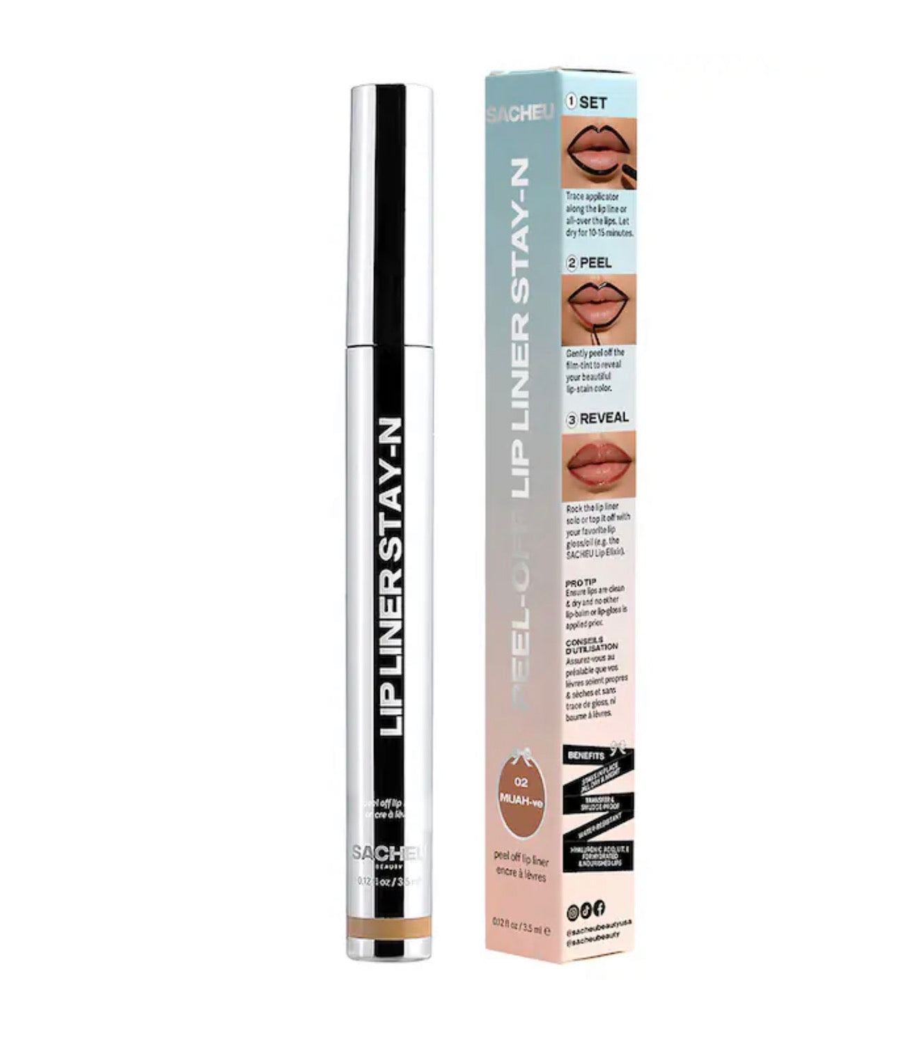 Sacheu Peel Off Lip Liner (mauve)