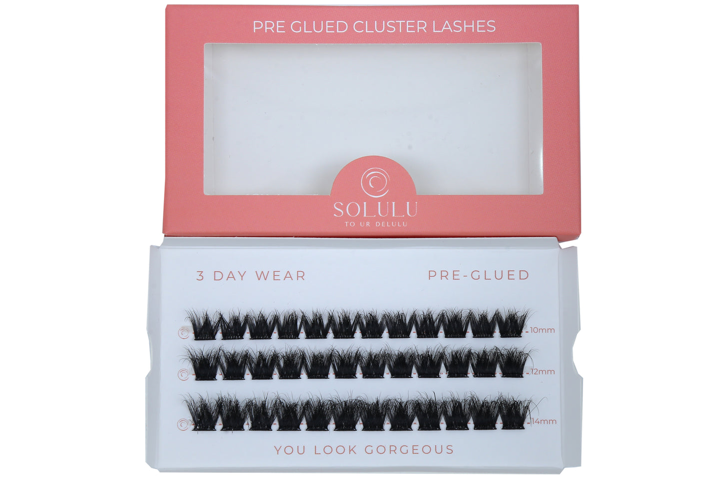 Solulu Pre-Glue Lashes Clusters - Unforgettable
