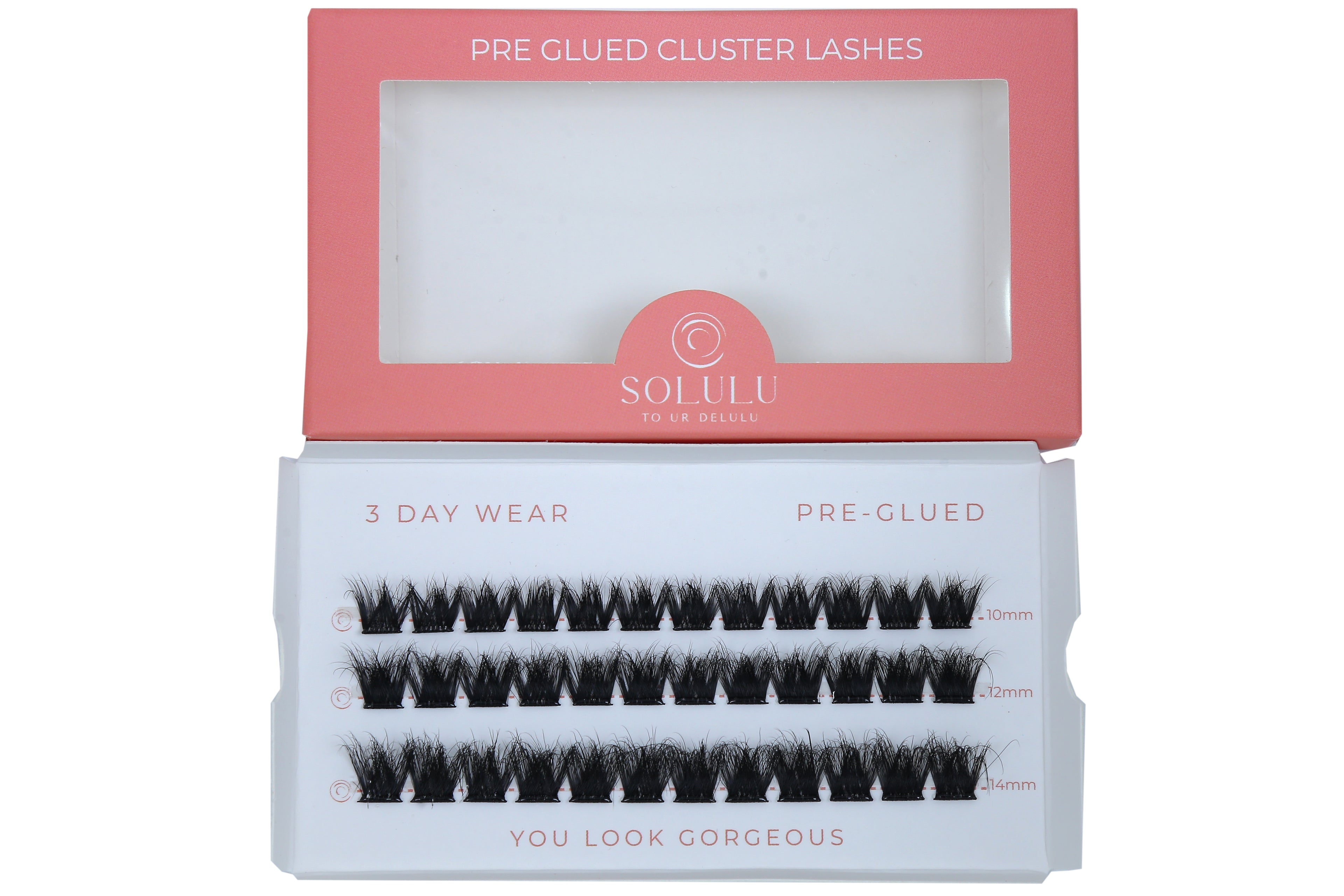 Solulu Pre-Glue Lashes Clusters - Unforgettable