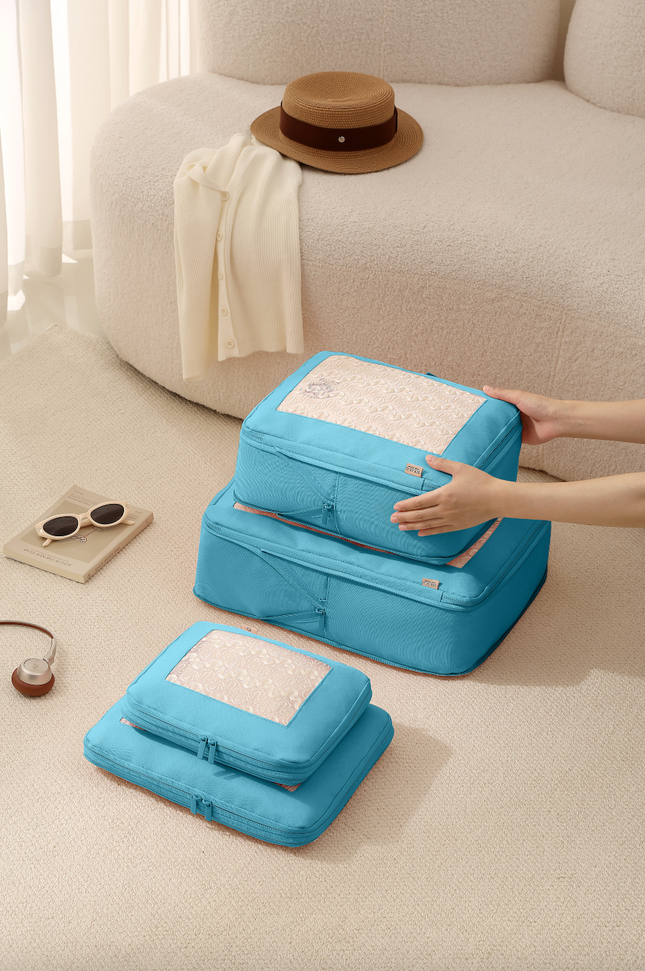 Keep it Together Packing Cubes - Aquamarine